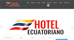 Desktop Screenshot of hotelecuatoriano.com
