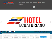 Tablet Screenshot of hotelecuatoriano.com